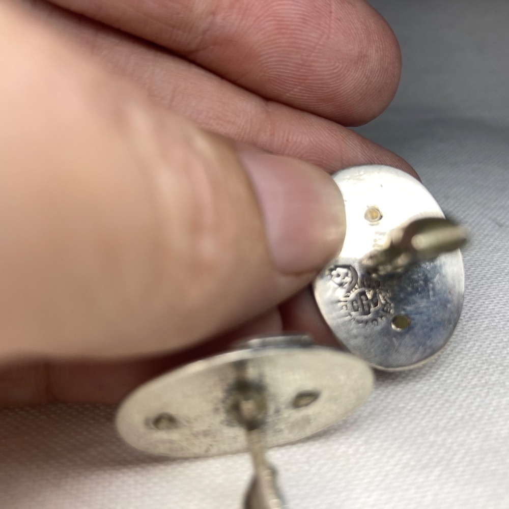 Solid Sterling Silver, Taxco Deer, Crushed Stone … - image 6